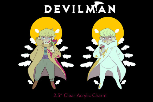 [reblogs are appreciated!] I’m open these devilman Acrylic charms for limited preorder until Wednesd