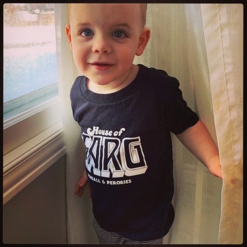 SPOTTED! Our pal DYLAN rocks a sweet TARG wizard in training shirt - awesome!! Our online shop TARG 