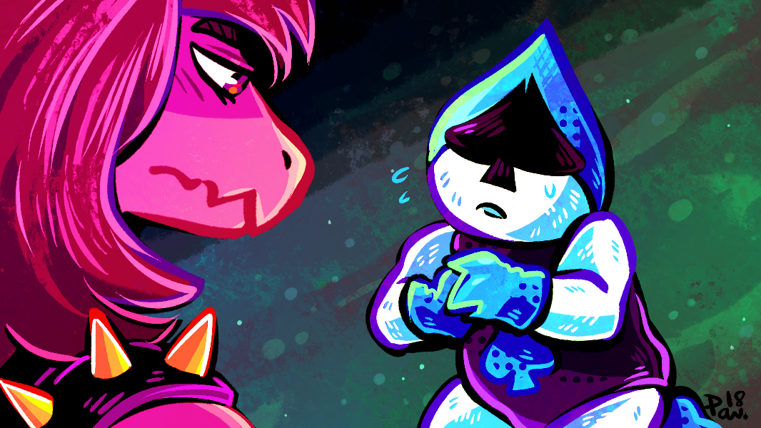 neon-ufo:  Part 2 of the thumbnails I did for @chundovo‘s Deltarune playthrough!!Go