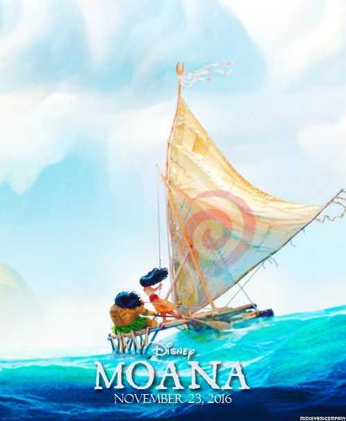 mickeyandcompany:  More details about Disney’s Moana  Walt Disney Animation Studios revealed plans today for Moana, a sweeping, CG-animated comedy-adventure about a spirited teenager on an impossible mission to fulfill her ancestors’ quest. In theaters