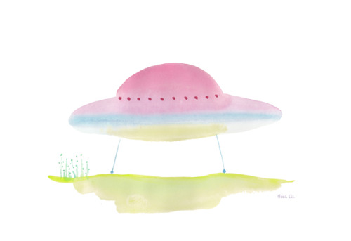 noelill: Water color UFOs noelill.com