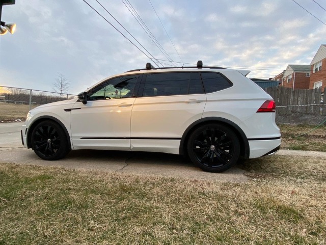 Lowered the wife’s 21’ Tiguan R-line with OEM Golf R springs also installed OEM spoiler extension 