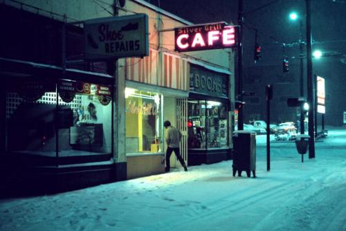 lordeorochimaru: Silver Grill Cafe, 6am, 1975 Greg Girard