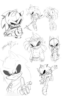 sonadowroxmyworld:  I want to draw, But I dont want to draw~ Dumb Sonic.EXE doodles because bae &lt;3