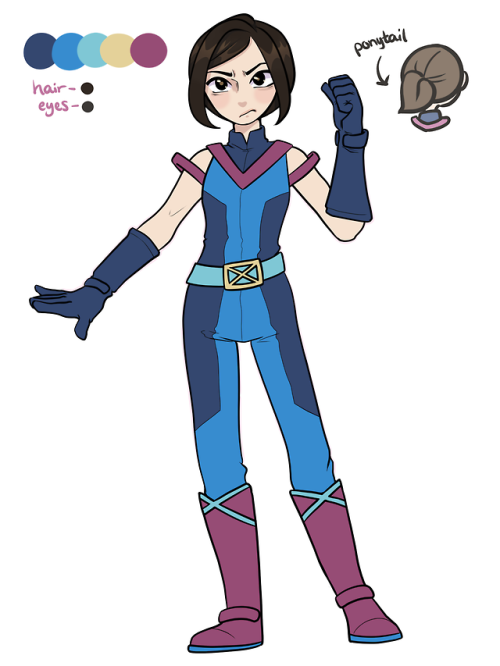 Akari’s (aka Bulletproof) hero costume! I’m happy with how this turned out, I think she looks so coo