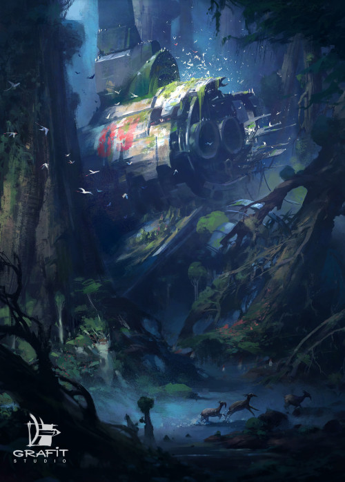 XXX artissimo:  forest shipwreck by grafit studioSpectrum photo