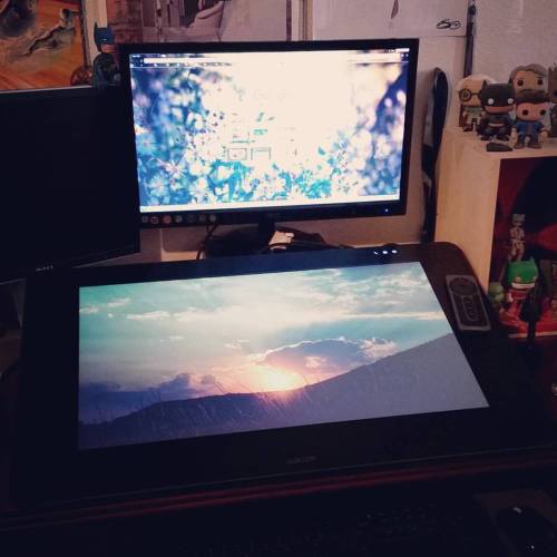 Here&rsquo;s my new set up! Too excited to start pumping out some new art with this thing.