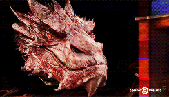 grumpybilbo:  Stephen Colbert: Smaug the Impenetrable, thank you for being here.