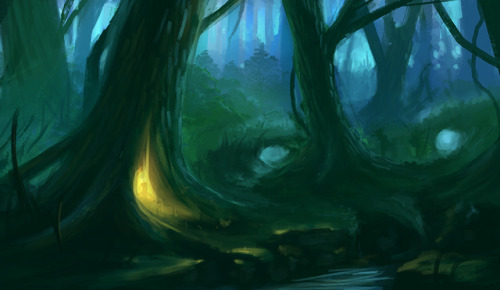 elvensoul:Fantasy Forest by Cluly