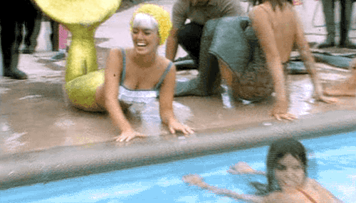 adventurelandia:Mermaid tryouts at the Disneyland Hotel
