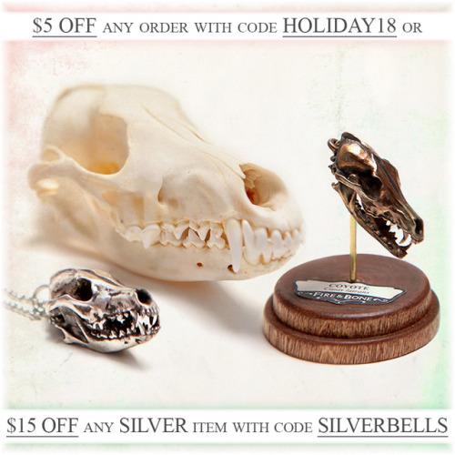 HAPPY HOLIDAYS!To celebrate, use code HOLIDAY18 for $5 off any order, or use code SILVERBELLS for $1