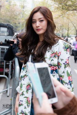 Fyeahafterschool:  [140411] Nana @ Music Bank Departure ☆ Cr: K-Star ☆ Do Not