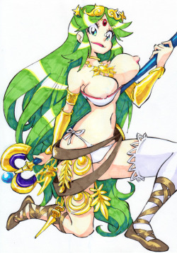 nsfwkevinsano:  rafchu:  New slightly NSFW Nintendo girls ecchi commissions (¬‿¬)Palutena from Kid Icarus and the mysterious Wii Fit trainer ᕦ(ò_ó )ᕤThere’s a Smash Bros fever going on ♪(´ε｀ ) but I’m still playing Fantasy Life, then