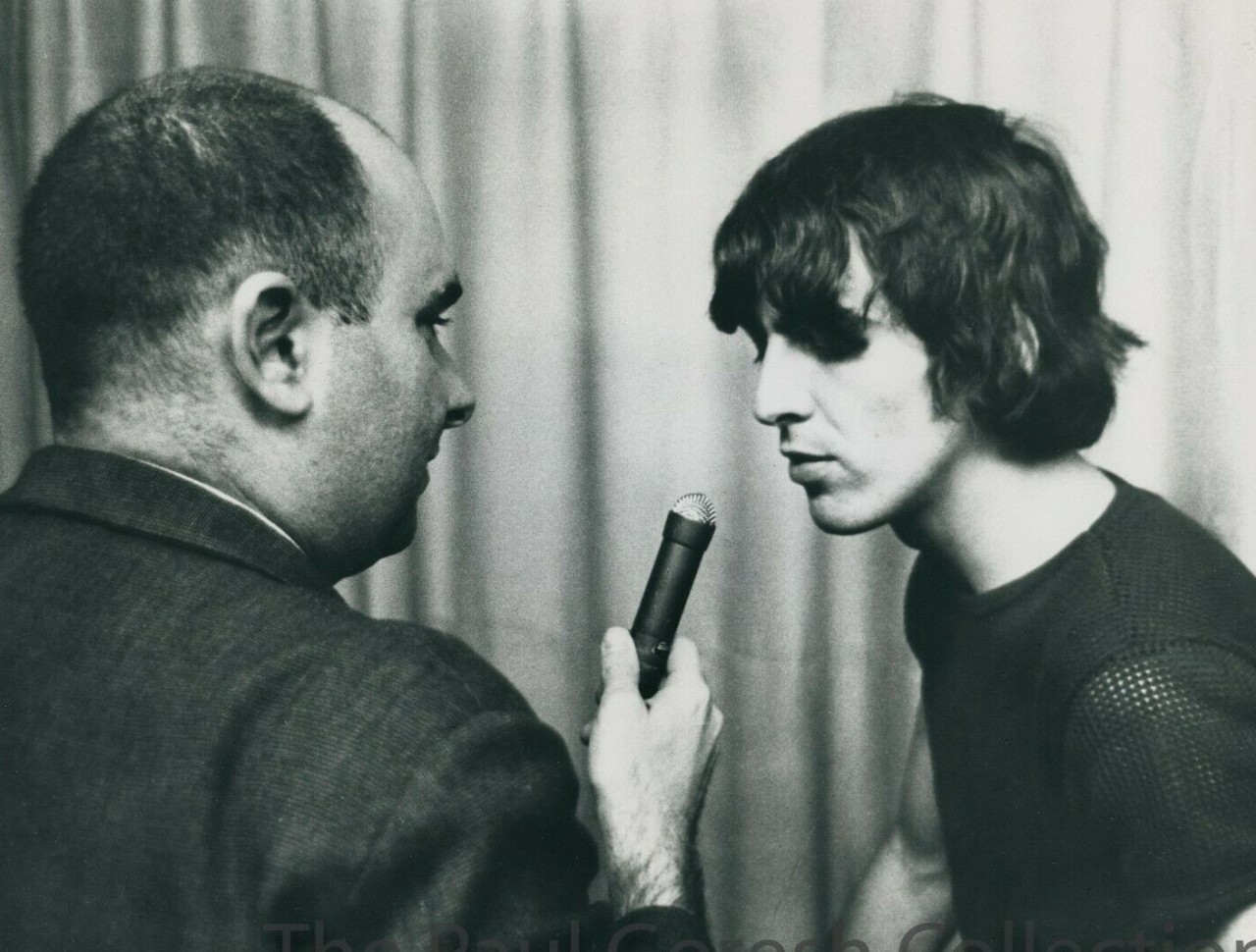 George Harrison being interviewed. (1965)
From the Paul Goresh collection.