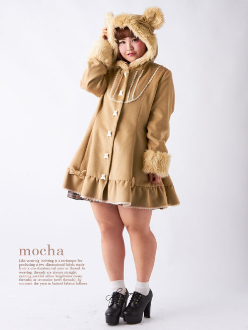 mearsiedoats:lapinchocolat: Bear Coat by Plumprimo -  ¥6,000 (~$50) They specialize in plu