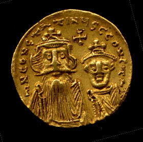 Gold Solidus of Constans II (641–68), Medieval ArtGift of Darius Ogden Mills, 1904Metropolitan Museu