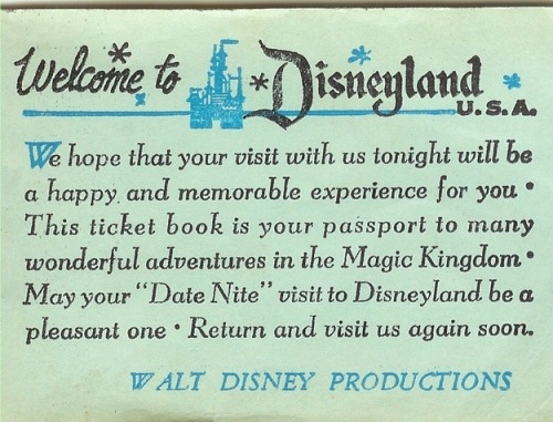 Porn photo the-disney-elite:Vintage ticketing for Disneyland’s