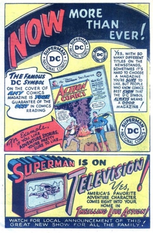 DC’s Silver Age house ads were such a great example of mid-20th century graphic design. I used to lo