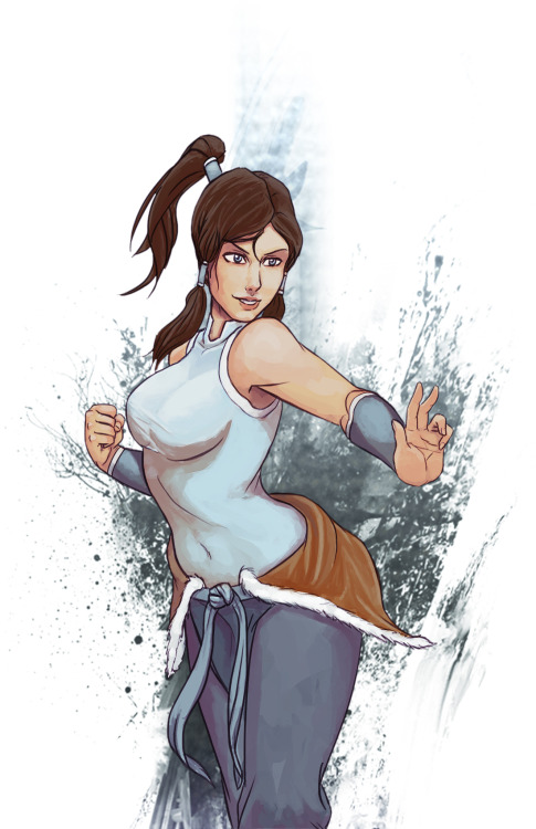 Avatar Korra Just went with this splashy background thing because, i couldn’t think of anything… But yeah. Kinda like how it turned out… I added it to my prints over at Society6. Check it out, Promoting it is very helpful. c: Also,