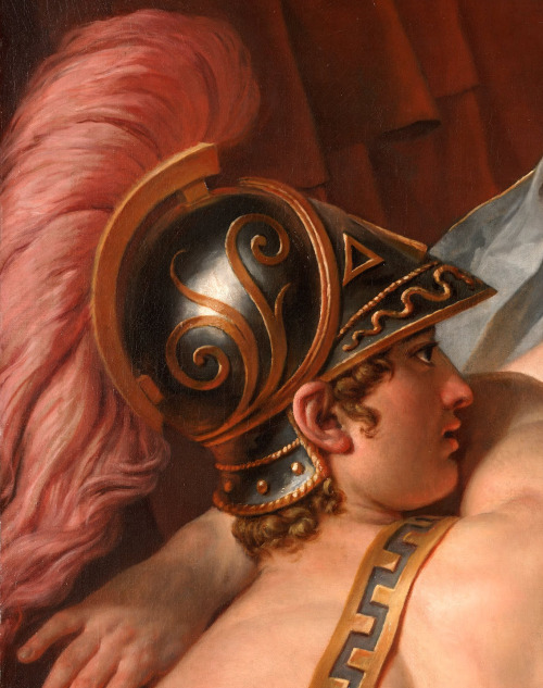 two-men-in-love:antoniettabrandeisova:  The Anger of Achilles (detail), c. 1819. Jacques-Louis David