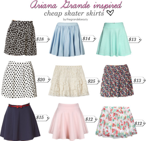 - Ariana Grande inspired cheap skater skirts by...