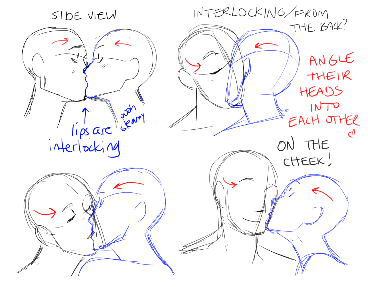 Arting And A Dash Of Advice Please I Need Help Drawing People Kissing I M