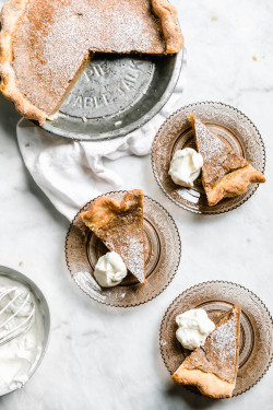 sweetoothgirl:    Brown Butter Maple Chess Pie  