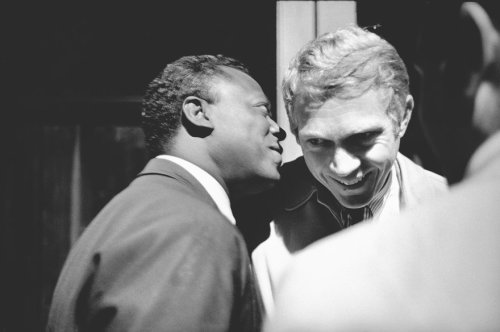 Miles Davis and Steve McQueen at Monterey(Jim Marshall. 1963)