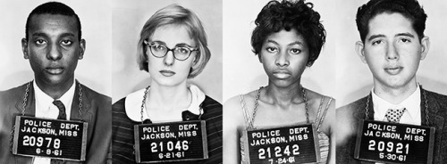 route22ny:modbeatnik:Mugshots of Freedom Riders after being arrested for protesting in Jackson Missi