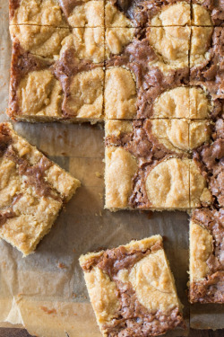 Fullcravings:  Peanut Butter Cookie Brownies   Like This Blog? Visit My Home Page