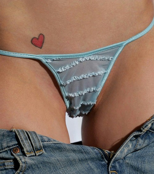 mrmeeto0: #bluepanties #sexypanties #lacey #sexylingerie #tightteen #tightpussy #denimshorts