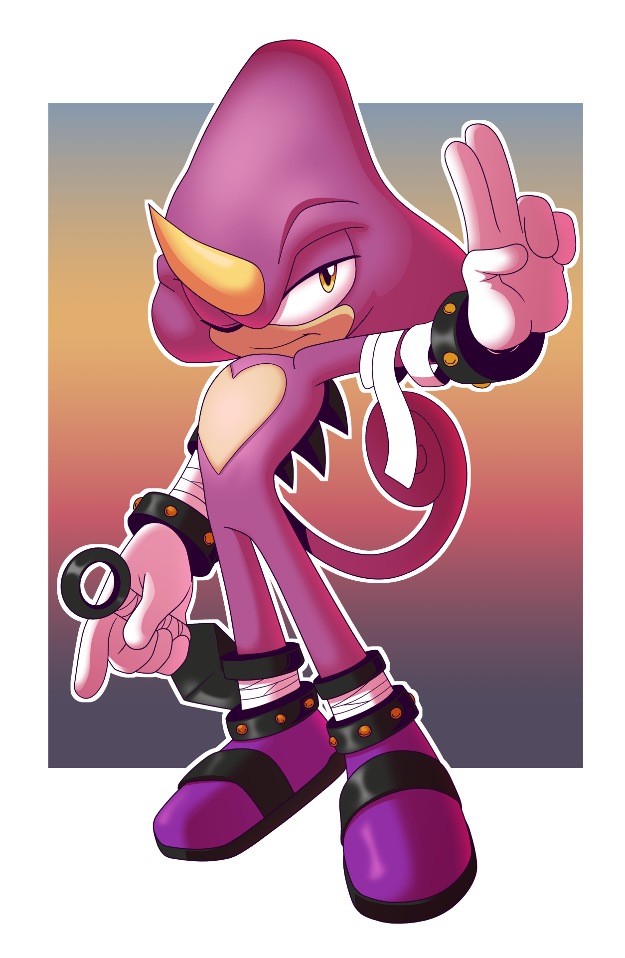 CLASSIC SONAMY!! 💙💖 - Sonic The Hegdehog - Sticker