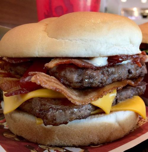 Porn Pics #wendys #jamaica #baconator #foodporn #greesy