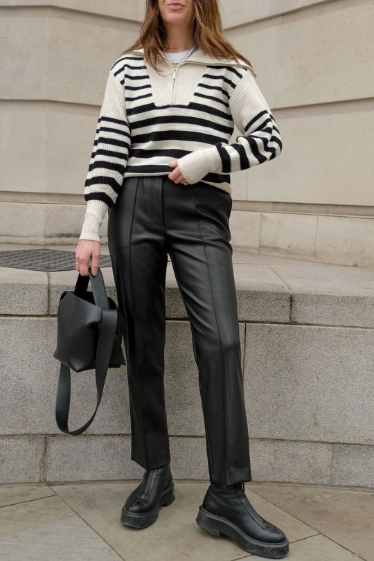 The M&S Leather Trousers That Have Been a Huge Hit With the Fashion Crowd