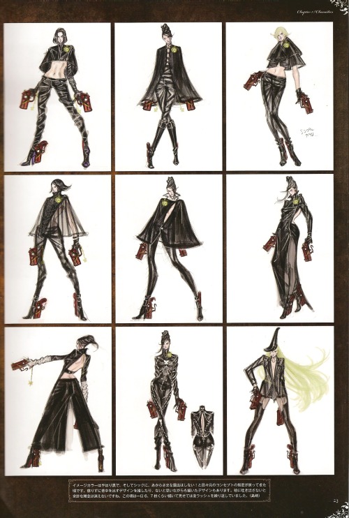 f-d-draws:dem Bayonetta designs.