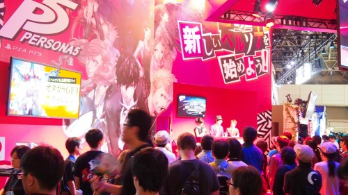 I visited TGS today. It was super busy. I was part of the first 555 people to show up at the Atlus b