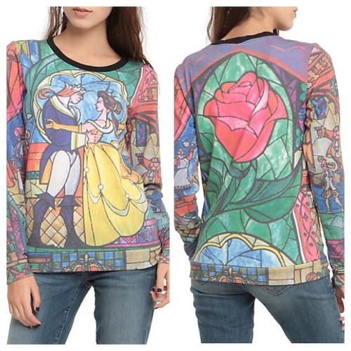 disneylifestylers:New Beauty and the Beast sweater from Hot Topic #disney #beautyandthebeast #belle 