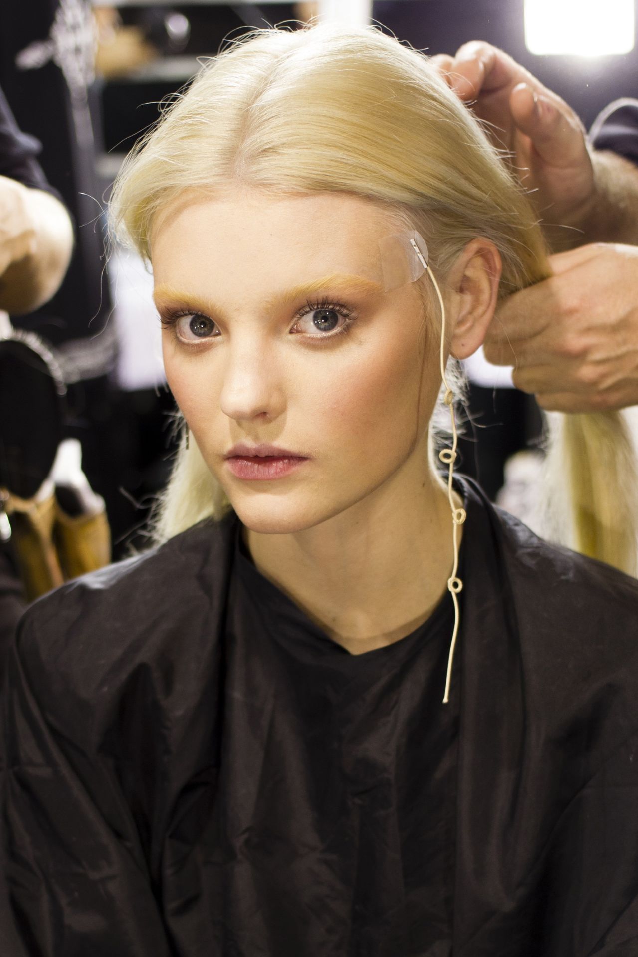 vandercunt-deactivated20181213:  Montana Cox backstage at Givenchy Fall 2014 