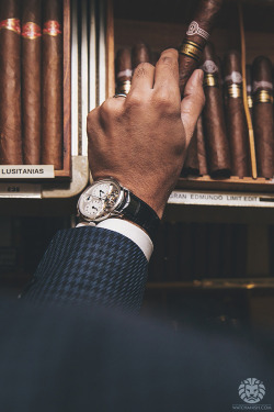 watchanish:  Arnold & Son DBS x Cigars