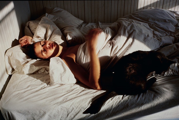 1030-42929:  Siobhan Sleeping with a Cat, 1993Nan Goldin