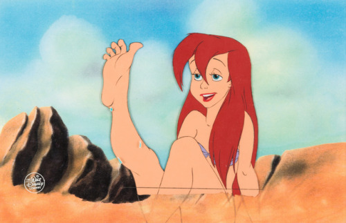 Animation art from THE LITTLE MERMAID (1989) scene where Ariel discovers she has legs. The Little Me