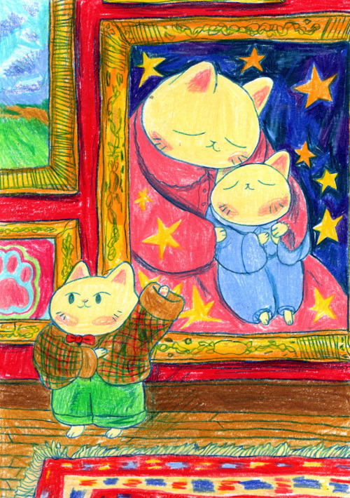 hannahlockillustration:Cat and pals from