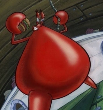 fatshitcray: fabulousjustice: fatshitcray:top: moi bottom: Mr. Krabs am I the only one who sees it o