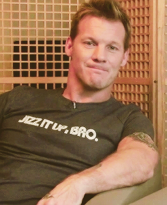 Nice shirt Jericho! I need one but that says “Jizz me up, bro” Perfect!