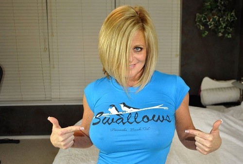 slutcandie2:  MILF Monday!!  Swallows huh. Lets see start sucking