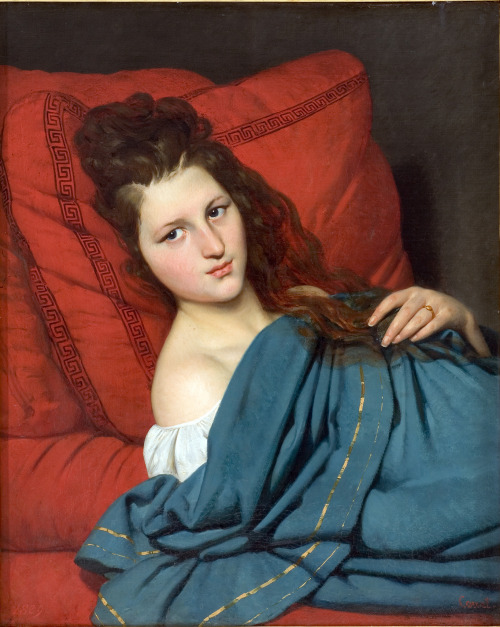 &ldquo;Woman Reclining on a Divan&rdquo; by Joseph-Désiré Court, 1829