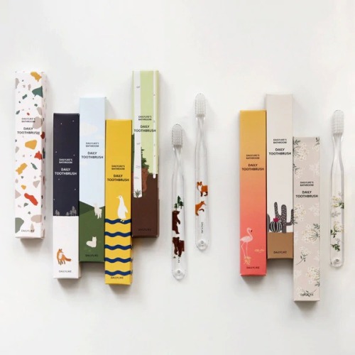 Cutest illustrated toothbrushes by Dailylike