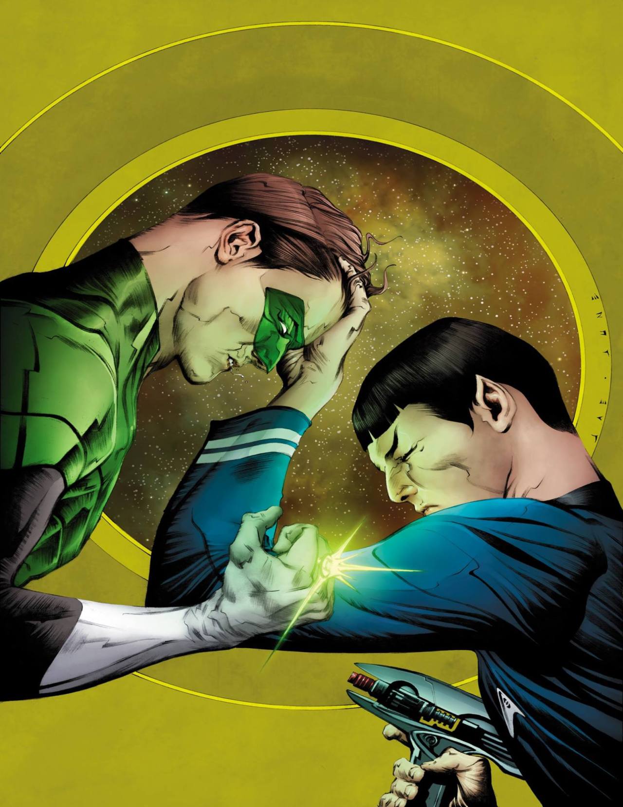 bear1na:  Star Trek/Green Lantern: The Spectrum War #1 by Jae Lee *