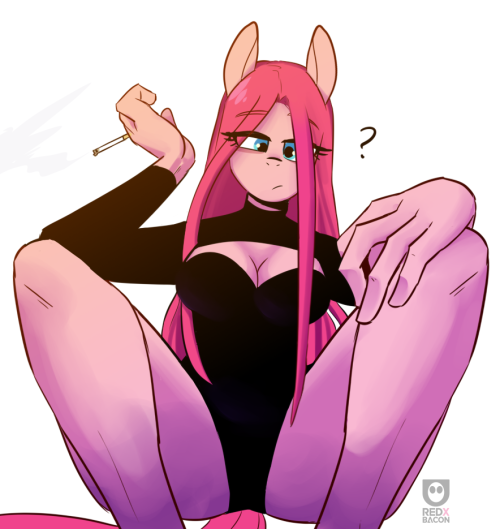 red-x-bacon:  Smoke Break-!Featured : Pinkie PieTwitter | Support Patreon | Stream