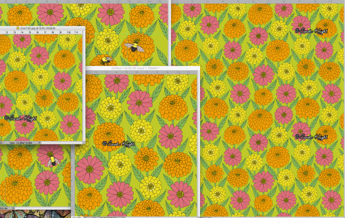 I think I’ve come up with a final version of the “optimism” limited color palette zinnias. No, I don